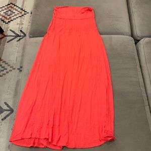Charlotte Russe Coral maxi skirt